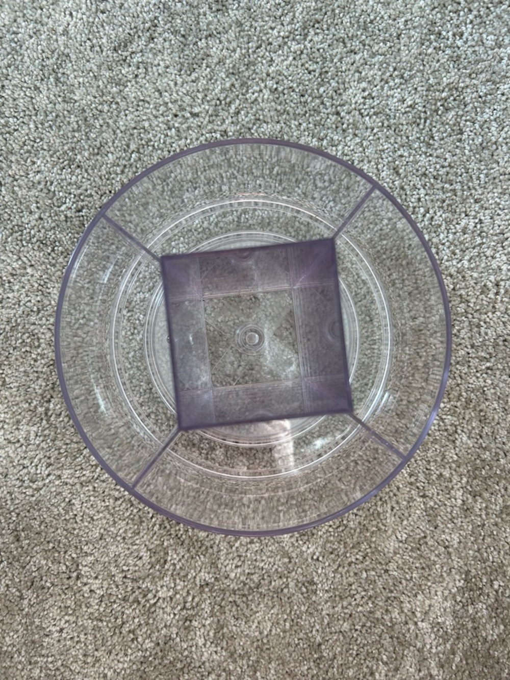 Clear Plastic Spinning Organizer